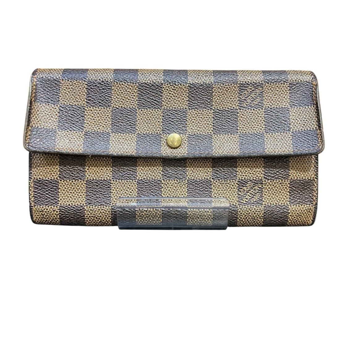 Louis Vuitton Portefeuille Sarah Long Wallet, Damier Toile Leather, M61734: --- Catalog ---Category: SizeSize (HxWxD): 10cm x 18cm x 3cm / 3.93'' x 7.08'' x 1.18''Category: DesignType: Long wallet (bi-fold)Color: Damier Canvas, EbeneGender: WomenCategory: GeneralLine: DamierB