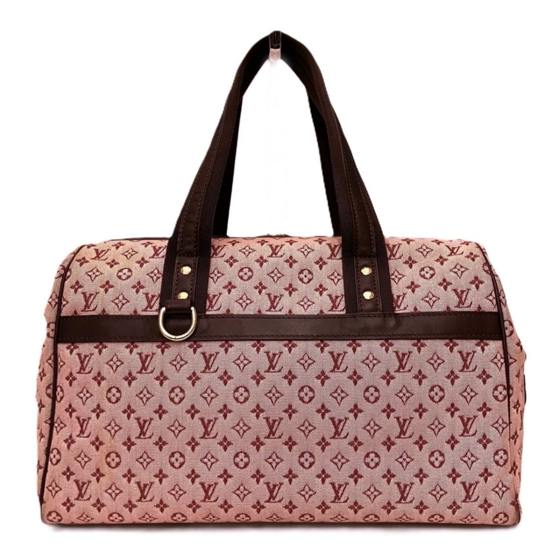 Louis Vuitton Josephine GM Handbag, Monogram Mini, Canvas and Leather, M92311: --- Catalog ---Category: SizeSize (HxWxD): 22cm x 35cm x 17cm / 8.66'' x 13.77'' x 6.69''Handle Length: 46cm / 18.11''Category: DesignType: HandbagColor: Red colorGender: WomenClosure: ZipperMaterial: