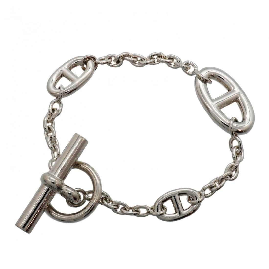 Hermes Chaine d'Ancre Farandole Bracelet, Sterling Silver 925, Men's & Women's (1 of 11)