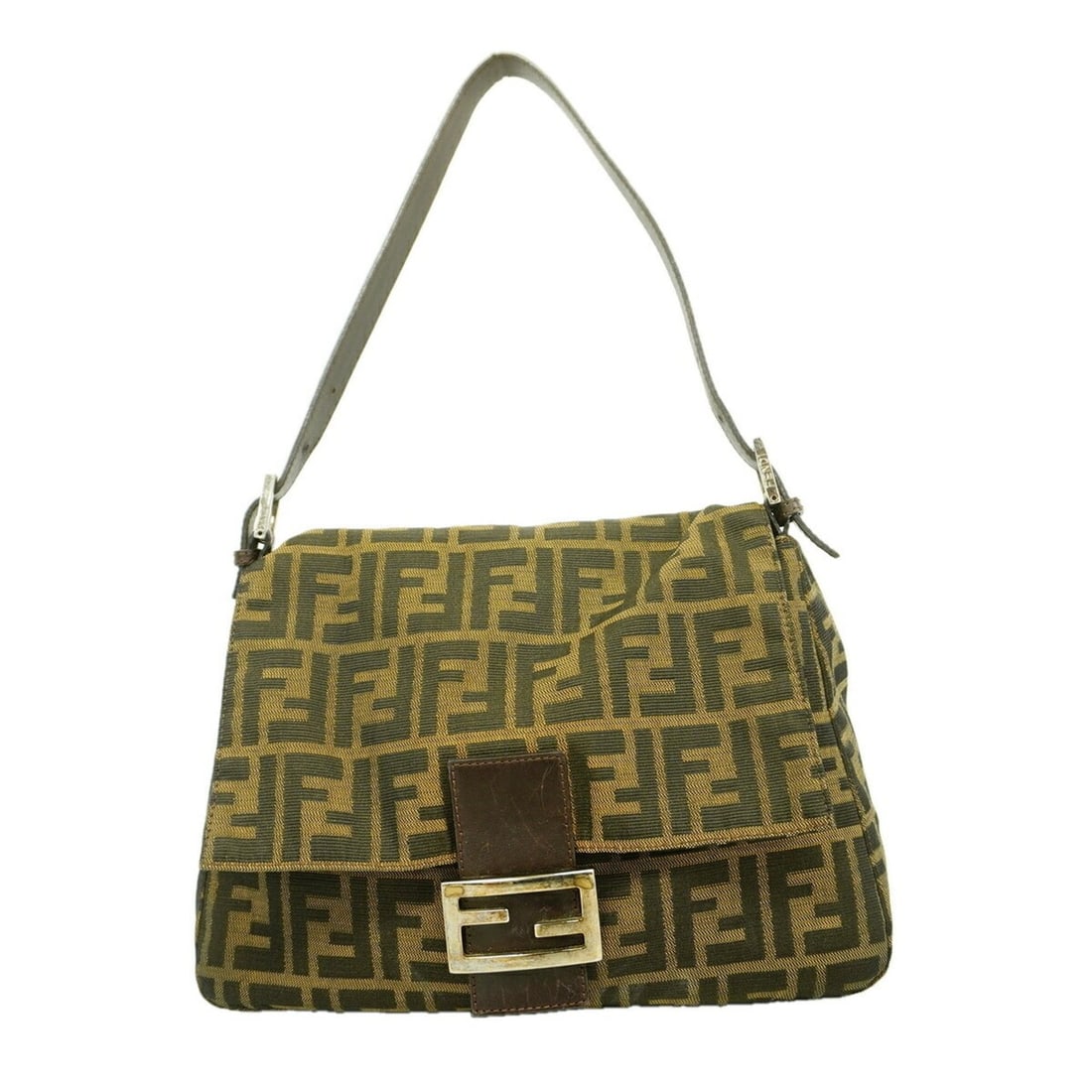 Fendi Zucca Mamma Bucket Nylon Canvas Handbag, Brown, Women's: --- Catalog ---Category: SizeSize (HxWxD): 23cm x 28.5cm x 11.5cm / 9.05'' x 11.22'' x 4.52''Category: DesignType: HandbagColor: BrownGender: WomenMaterial: Nylon canvas Hardware Color: SilverCategory