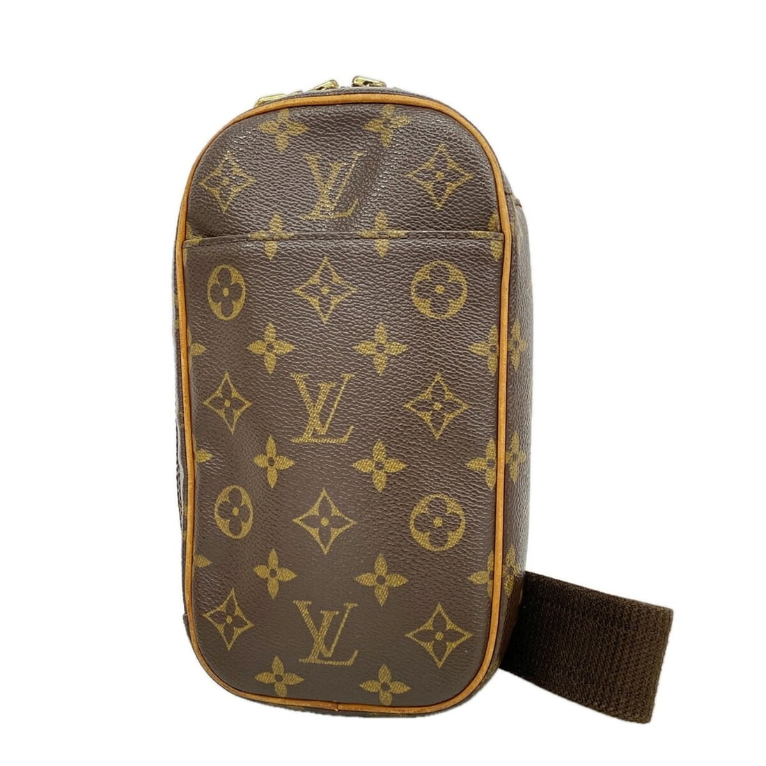 Louis Vuitton Monogram Pochette Gange M51870 Brown Men's Bag/Body Bag: --- Catalog ---Category: SizeSize (HxWxD): 22cm x 12cm x 4.5cm / 8.66'' x 4.72'' x 1.77''Category: DesignType: Sling bagColor: BrownGender: MenCategory: GeneralMPN: M51870Brand: Louis Vuitton--- Item 