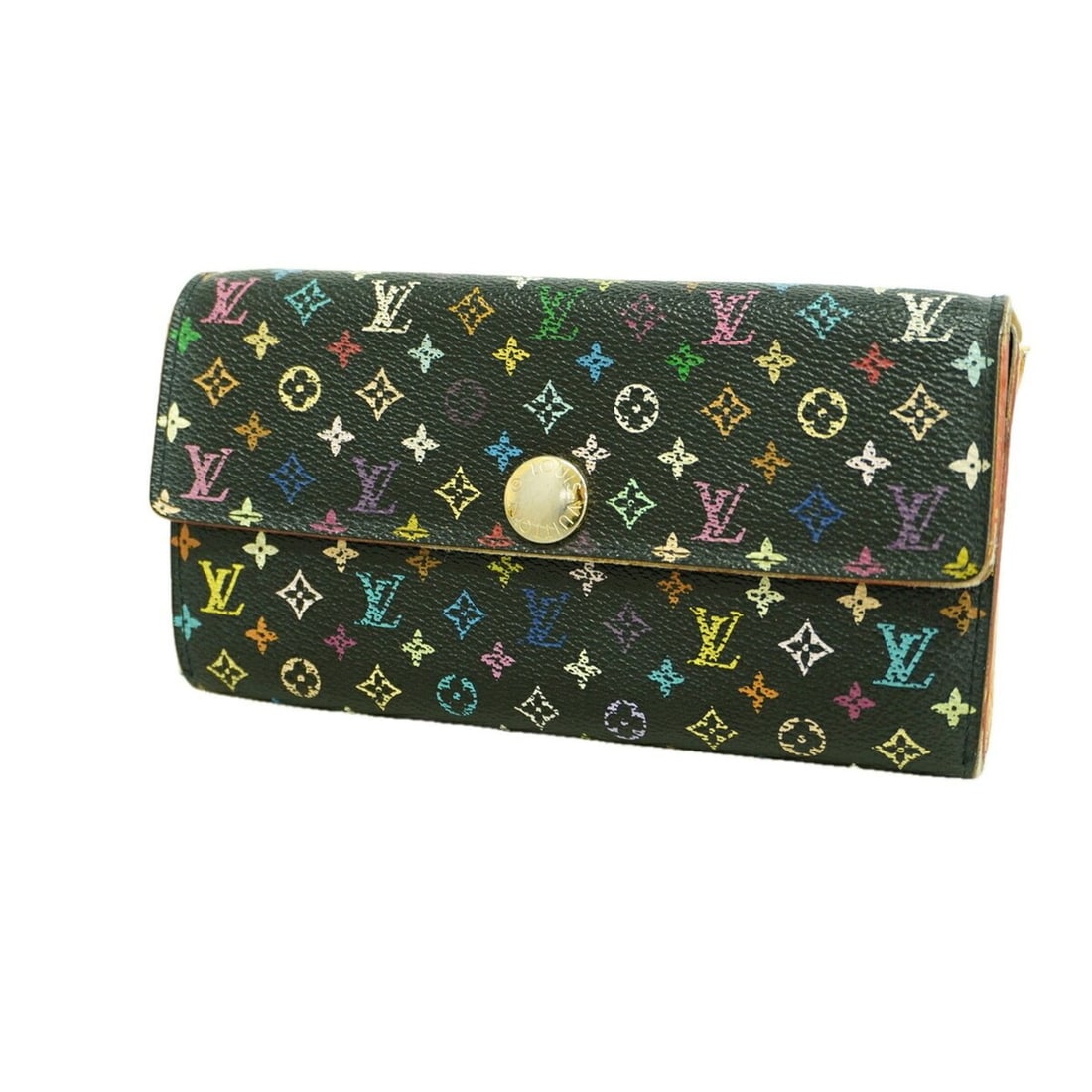 Louis Vuitton Monogram Multicolor Long Wallet, Pochette Portemonnaie Credit, M60005, Noir (Women's): --- Catalog ---Category: SizeSize (HxWxD): 10cm x 19cm x 3cm / 3.93'' x 7.48'' x 1.18''Category: DesignType: Long wallet (bi-fold)Color: NoirGender: WomenCategory: GeneralMPN: M60005Brand: Louis Vuitt