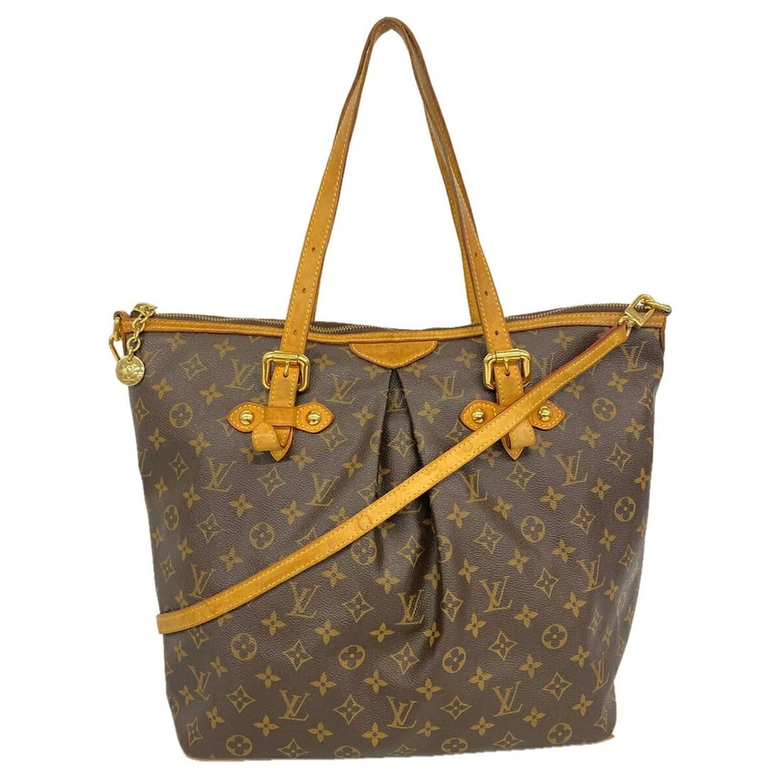 Louis Vuitton Monogram Palermo GM Handbag M40146 Brown 2-way bag for women: --- Catalog ---Category: SizeSize (HxWxD): 36cm x 34.5cm x 18.5cm / 14.17'' x 13.58'' x 7.28''Category: DesignType: HandbagColor: BrownGender: WomenCategory: GeneralMPN: M40146Brand: Louis Vuitton--- 