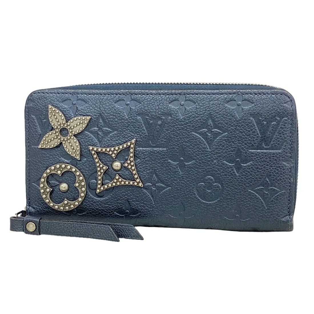 Louis Vuitton Monogram Empreinte Flower Stud Zippy Wallet M62069 Marine Metal Women's Long: --- Catalog ---Category: SizeSize (HxWxD): 10cm x 19.5cm x 2.5cm / 3.93'' x 7.67'' x 0.98''Category: DesignType: Long wallet (bi-fold)Color: BlueGender: WomenCategory: GeneralMPN: M62069Brand: Louis V