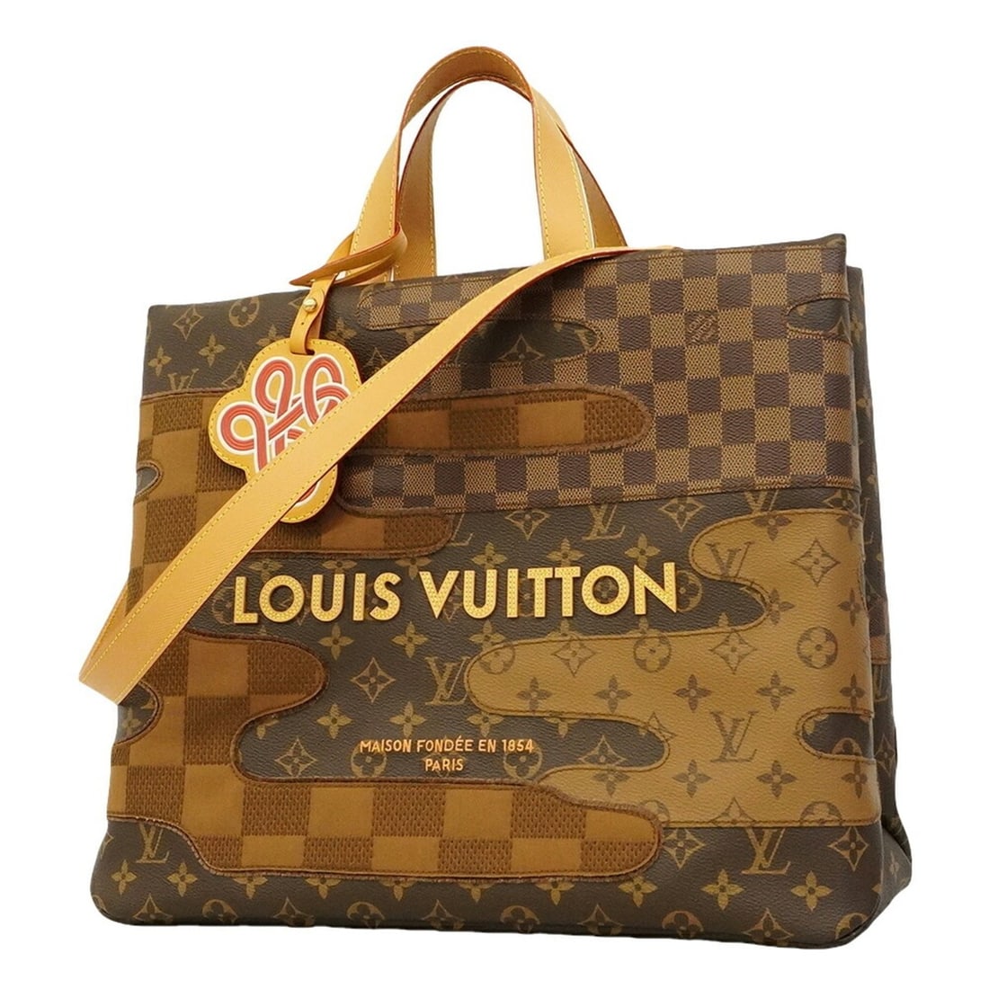 Louis Vuitton Monogram Landscape Shopper Tote MM M15274 Brown 2-way bag NIGO Women's (1 of 13)