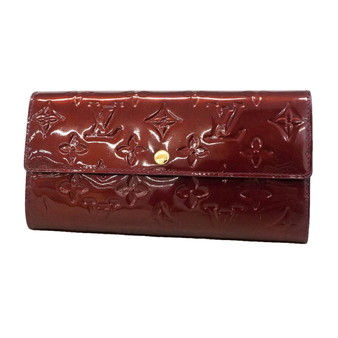 Louis Vuitton Vernis Portefeuille Sarah Long Wallet M91521 Rouge Fauviste (Women's): --- Catalog ---Category: SizeSize (HxWxD): 10.5cm x 19cm x 2cm / 4.13'' x 7.48'' x 0.78''Category: DesignType: Long wallet (bi-fold)Color: Rouge fauvisteGender: WomenCategory: GeneralMPN: M91521Brand: