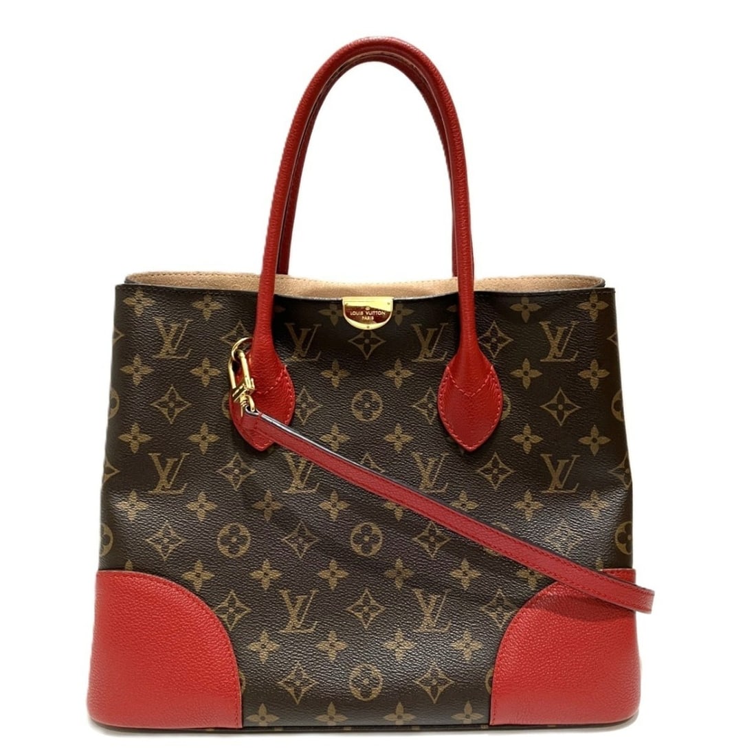 Louis Vuitton Flandrin Handbag, Monogram Canvas, M41596: --- Catalog ---Category: SizeSize (HxWxD): 26cm x 33cm x 14cm / 10.23'' x 12.99'' x 5.51''Handle Length: 40cm / 15.74''Category: DesignType: HandbagGender: WomenMaterial: Monogram Category: GeneralLin