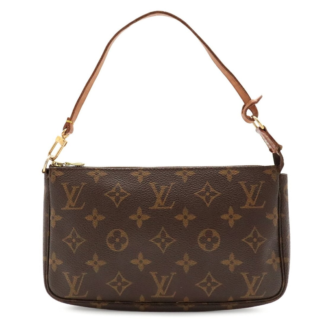 LOUIS VUITTON Louis Vuitton Monogram Pochette Accessoires Handbag Pouch - Bag M51980: --- Catalog ---Category: SizeWeight: 100g / 3.52oz.Size (HxWxD): 13cm x 21.5cm x 4cm / 5.11'' x 8.46'' x 1.57''Category: DesignType: Handbag, PochetteColor: BrownGender: WomenMaterial: Monogram Catego