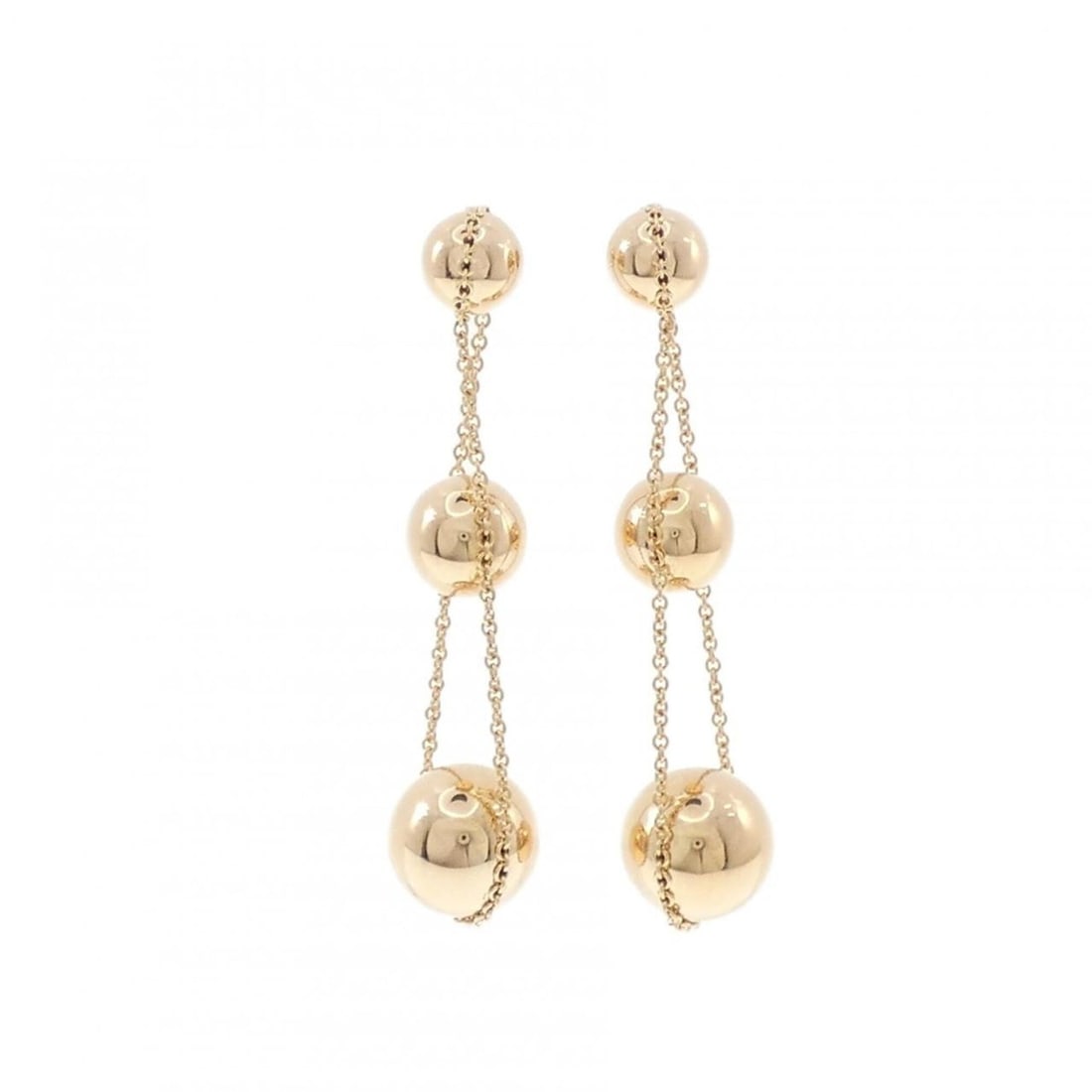 Tiffany Triple Drop Earrings: --- Catalog ---Category: SizeSize (HxWxD): 64.00mm x 13.70mm / 2.52'' x 0.54''Category: DesignType: Drop earringsGender: WomenMaterial: Pink gold (18K)Category: GeneralBrand: Tiffany--- Item List