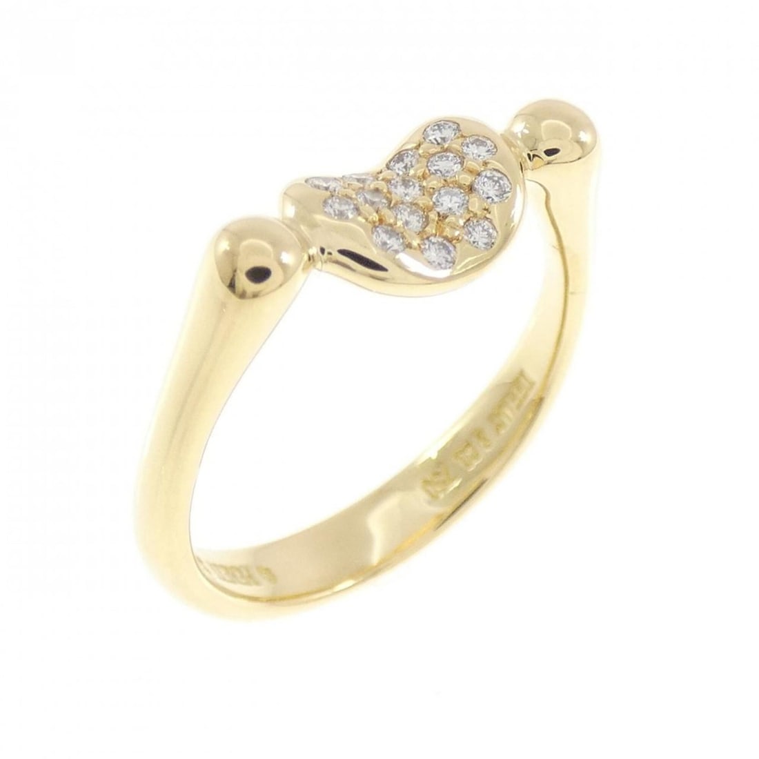 Tiffany Beans Ring: --- Catalog ---Category: SizeJP Size: 9US Size: 5Category: DesignType: Band ringGender: WomenMaterial: Yellow gold (18K)Category: GeneralBrand: Tiffany--- Item List ---Section: ConditionRanking: Rank
