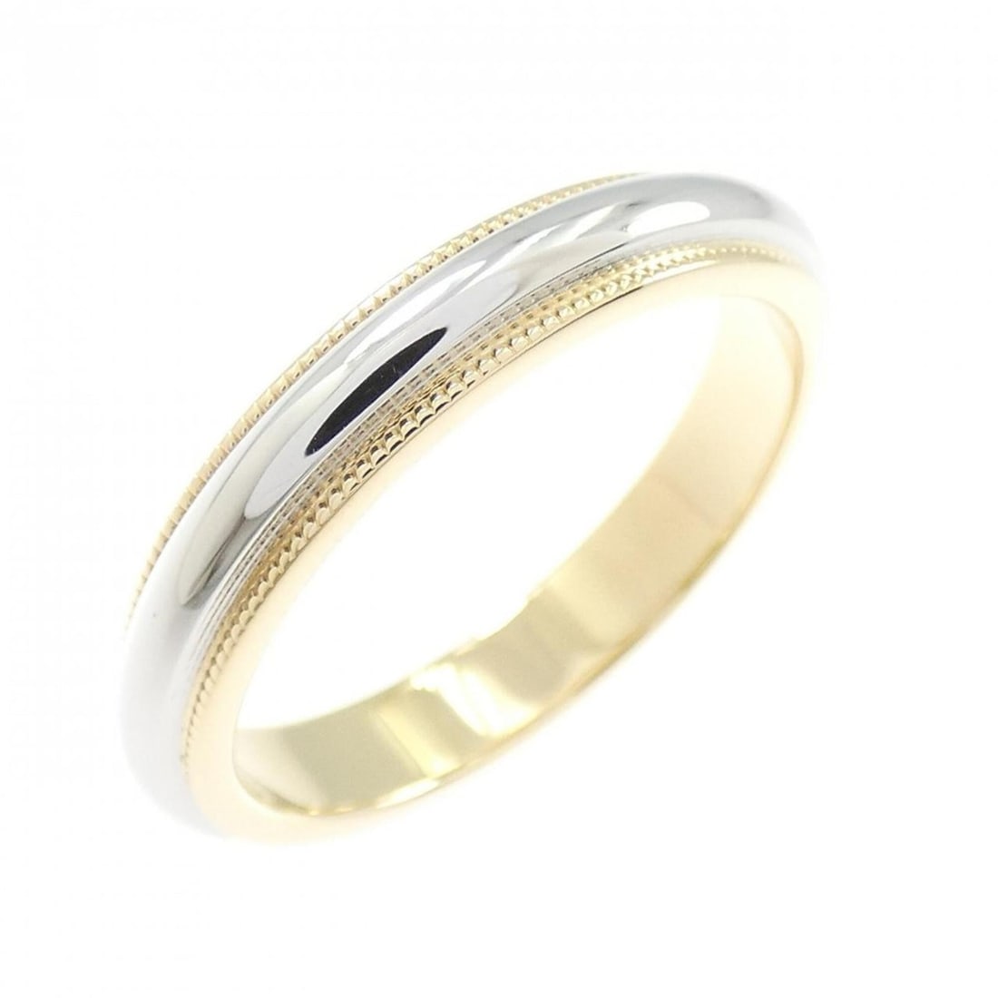 Tiffany & Co. Milgrain Ring: --- Catalog ---Category: SizeJP Size: 14US Size: 7Category: DesignType: Band ringGender: WomenMaterial: Platinum 950, Yellow gold (18K)Category: GeneralBrand: Tiffany--- Item List ---Section: