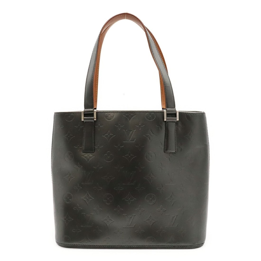 LOUIS VUITTON Louis Vuitton Monogram Mat Stockton Tote Bag Shoulder Leather Noir Black M55112: --- Catalog ---Category: SizeWeight: 780g / 1.71lb.Size (HxWxD): 26cm x 29cm x 14.5cm / 10.23'' x 11.41'' x 5.7''Category: DesignType: Shoulder bag, Tote bagColor: Black, NoirGender: MenMaterial: Mono