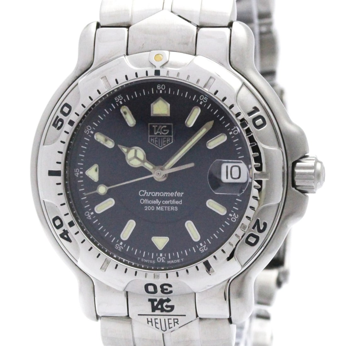 TAG HEUER 6000 Chronometer Steel Automatic Mens Watch WH5113 Polished: --- Catalog ---Category: SizeCase Diameter: 39mm / 1.54''Category: DesignType: WristwatchStyle: SportGender: MenColor (Dial): BlueMaterial (Band): Stainless steelMaterial (Case): Stainless steelCatego