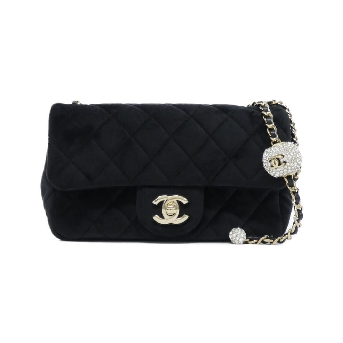 Chanel AS1787 Shoulder Bag: --- Catalog ---Category: SizeSize (HxWxD): 12cm x 20cm x 7cm / 4.72'' x 7.87'' x 2.75''Category: DesignType: Shoulder bagColor: BlackGender: WomenMaterial: Velvet Hardware Color: GoldCategory: