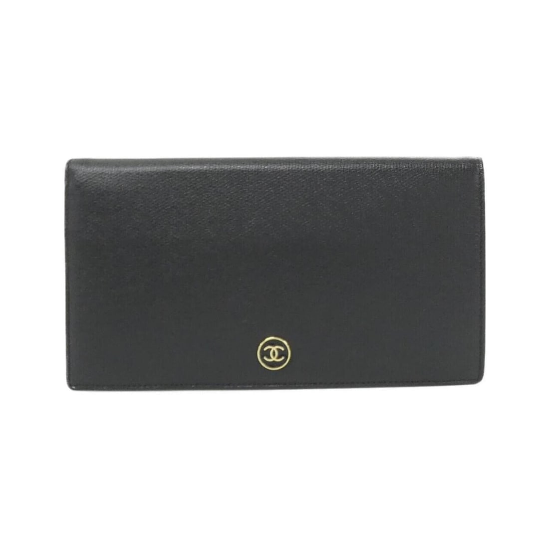 Chanel Coco Button Line 20904 Wallet: --- Catalog ---Category: SizeSize (HxWxD): 10cm x 19cm x 2cm / 3.93'' x 7.48'' x 0.78''Category: DesignType: Long wallet (bi-fold)Color: BlackGender: WomenMaterial: Leather Leather/Fur Type: CalfskinC