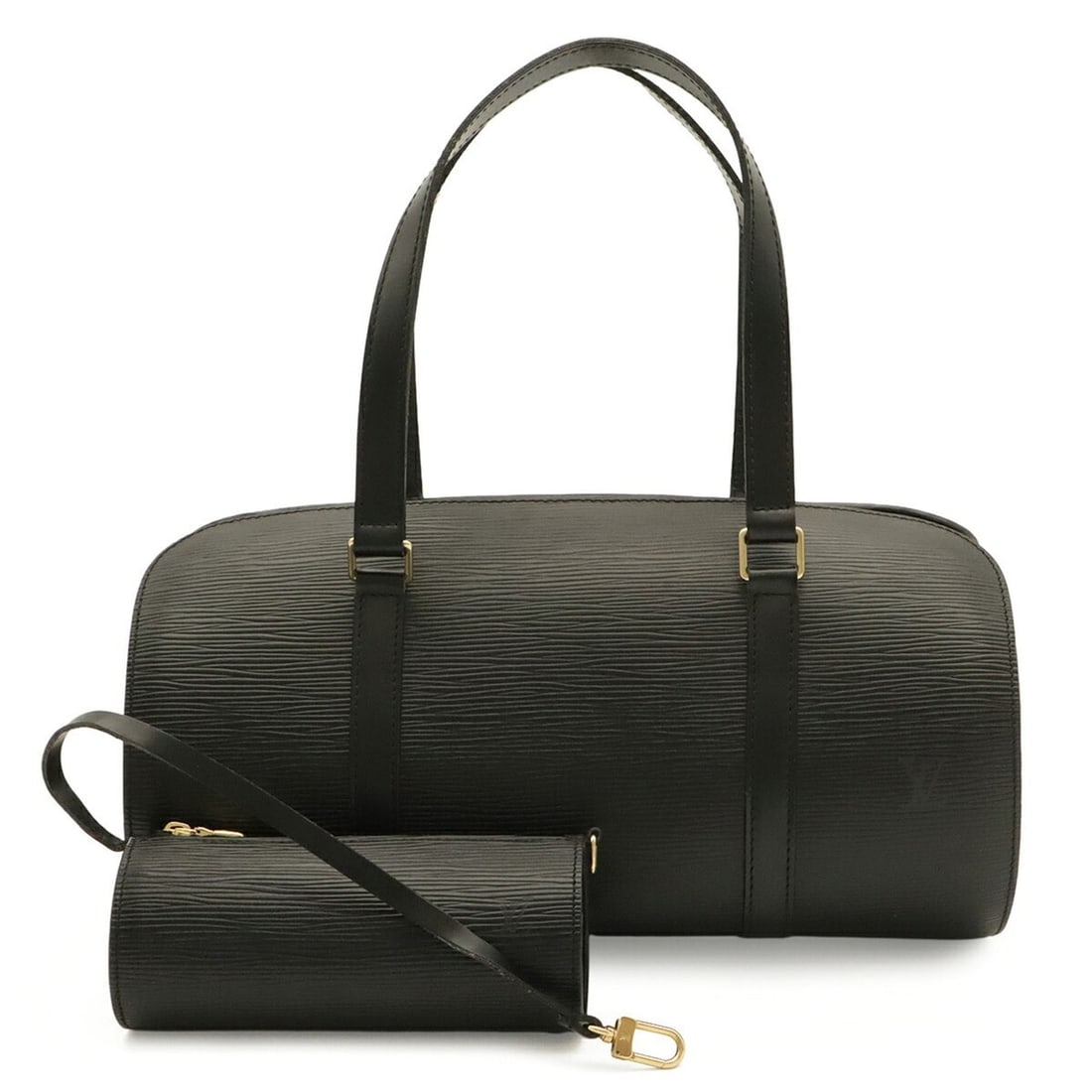 LOUIS VUITTON Louis Vuitton Epi Soufflot Handbag Shoulder Bag Leather Noir Black M52222: --- Catalog ---Category: SizeSize (HxWxD): 15.5cm x 31cm x 14cm / 6.1'' x 12.2'' x 5.51''Category: DesignType: Handbag, Shoulder bagColor: NoirGender: WomenMaterial: Epi leather Category: GeneralBrand