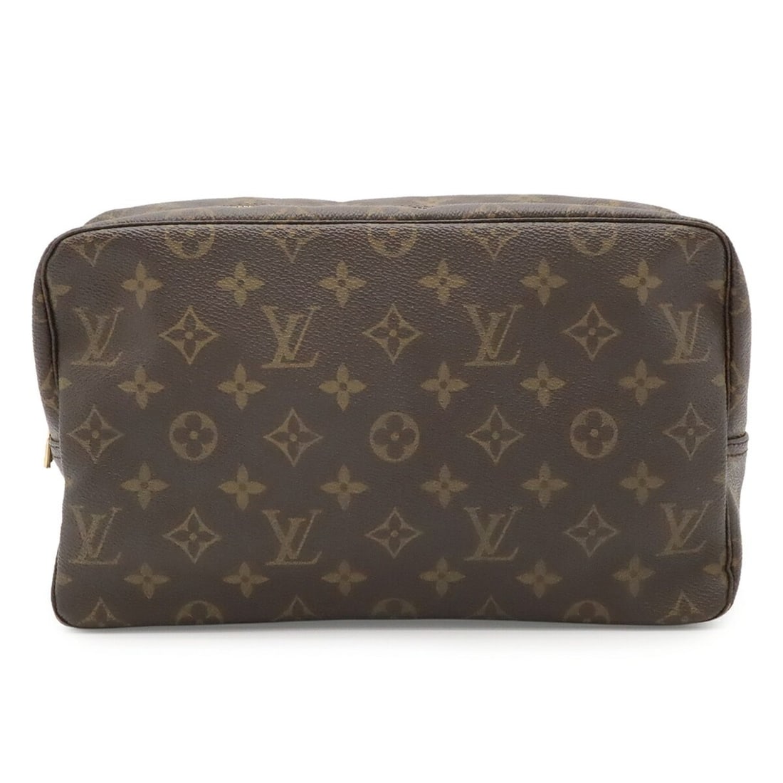 LOUIS VUITTON Louis Vuitton Monogram Trousse Toilette 28 Clutch Bag, Second Travel Pouch,: --- Catalog ---Category: SizeSize (HxWxD): 17cm x 27.5cm x 8cm / 6.69'' x 10.82'' x 3.14''Category: DesignType: Clutch bag, PouchColor: BrownGender: WomenMaterial: Monogram , Canvas Category: GeneralB