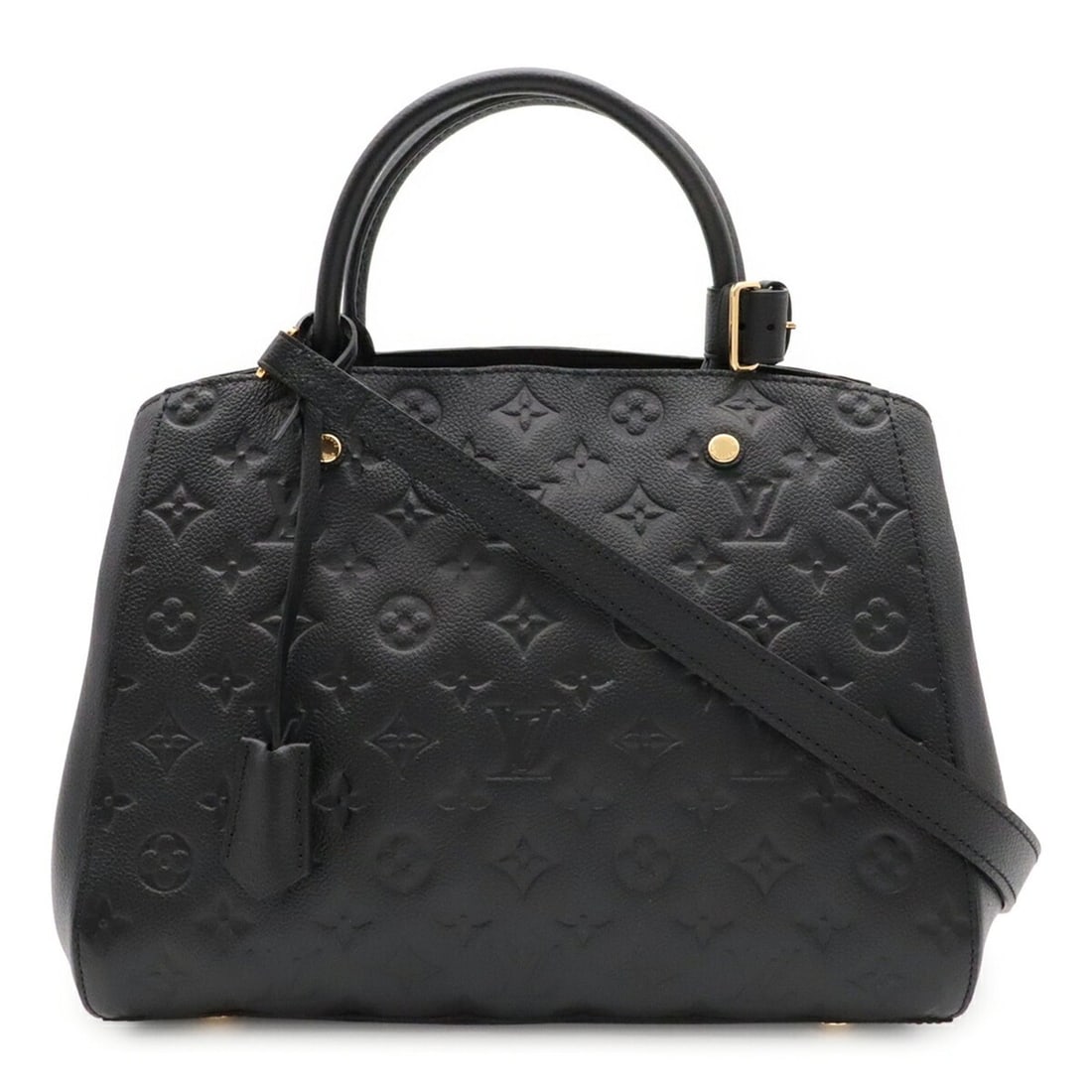 LOUIS VUITTON Louis Vuitton Monogram Empreinte Montaigne MM Handbag Shoulder Bag Noir Black M41048: --- Catalog ---Category: SizeSize (HxWxD): 24cm x 26cm x 16cm / 9.44'' x 10.23'' x 6.29''Category: DesignType: Handbag, Shoulder bagColor: NoirGender: WomenMaterial: Monogram Empreinte , Leather Categ