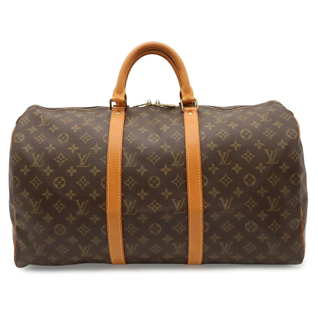 LOUIS VUITTON Louis Vuitton Monogram Keepall 50 Boston Bag Handbag Travel M41426: --- Catalog ---Category: SizeSize (HxWxD): 29cm x 50.5cm x 22cm / 11.41'' x 19.88'' x 8.66''Category: DesignType: Boston bag, HandbagColor: BrownGender: Women,MenMaterial: Monogram , Canvas , PVC , Co