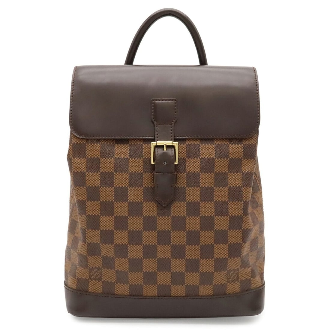 LOUIS VUITTON Damier Soho Backpack/Daypack/Shoulder Bag N51132: --- Catalog ---Category: SizeSize (HxWxD): 32cm x 24cm x 9.5cm / 12.59'' x 9.44'' x 3.74''Category: DesignType: Backpack, Shoulder bagColor: BrownGender: WomenMaterial: PVC , Coated canvas , Damier Ca