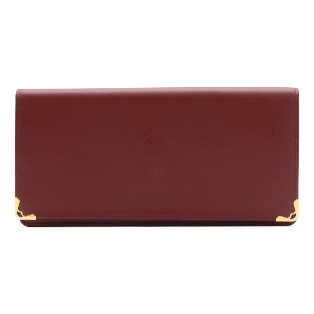 Cartier Must de Line Bi-fold Long Wallet, Calfskin, Bordeaux, L3000466 (1 of 7)