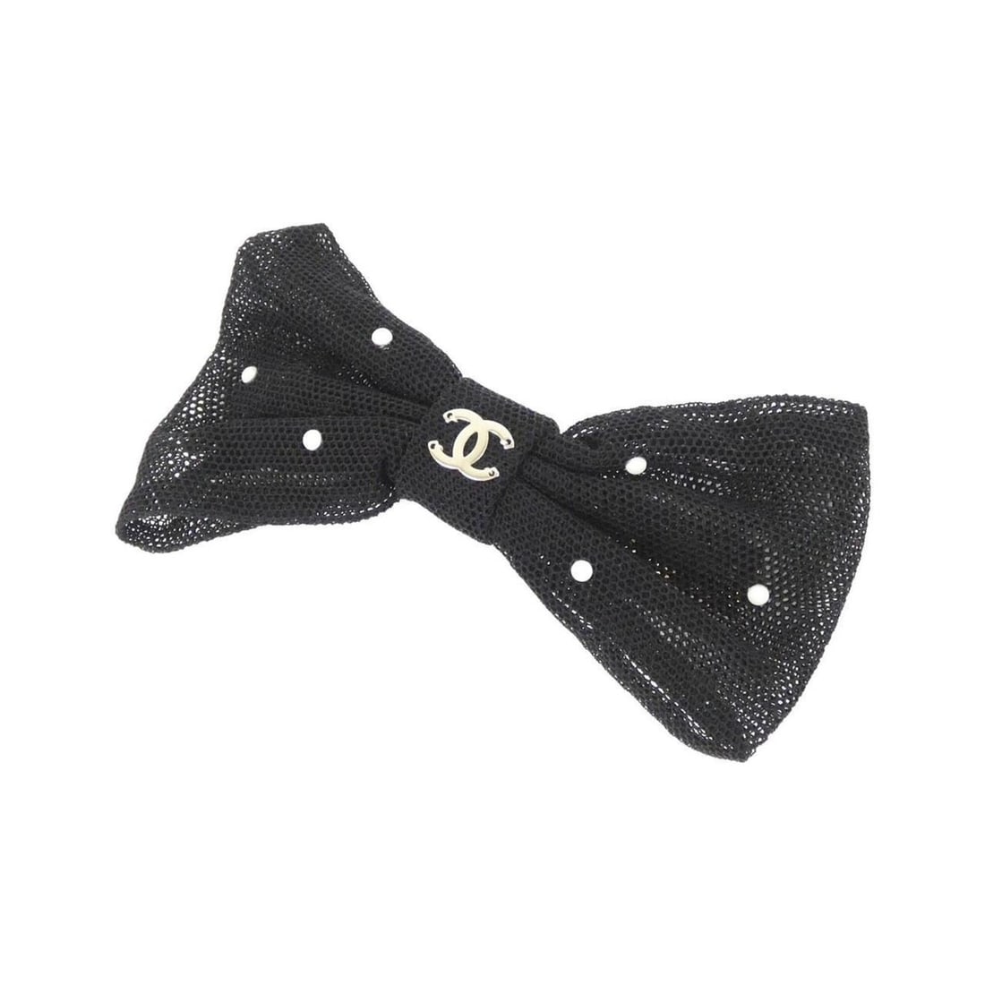 Chanel AAA265 Hair Accessory Barrette: --- Catalog ---Category: SizeSize (LxW): 11cm x 6.5cm / 4.33'' x 2.55''Category: DesignType: BarretteColor: NavyGender: WomenMaterial: CottonCategory: GeneralBrand: Chanel--- Item List ---Section: