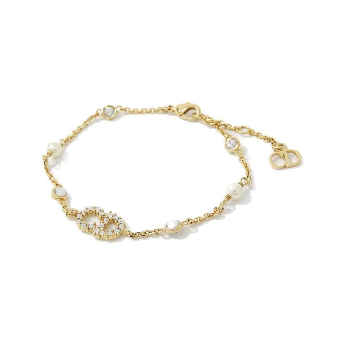 Christian Dior Claire Di Lune B0668CDLCY Bracelet: --- Catalog ---Category: SizeLength: 15.5cm - 17cm / 6.1'' - 6.69''Category: DesignType: Charm braceletColor: Clear, WhiteGender: WomenCategory: GeneralBrand: Christian Dior--- Item List ---Section: