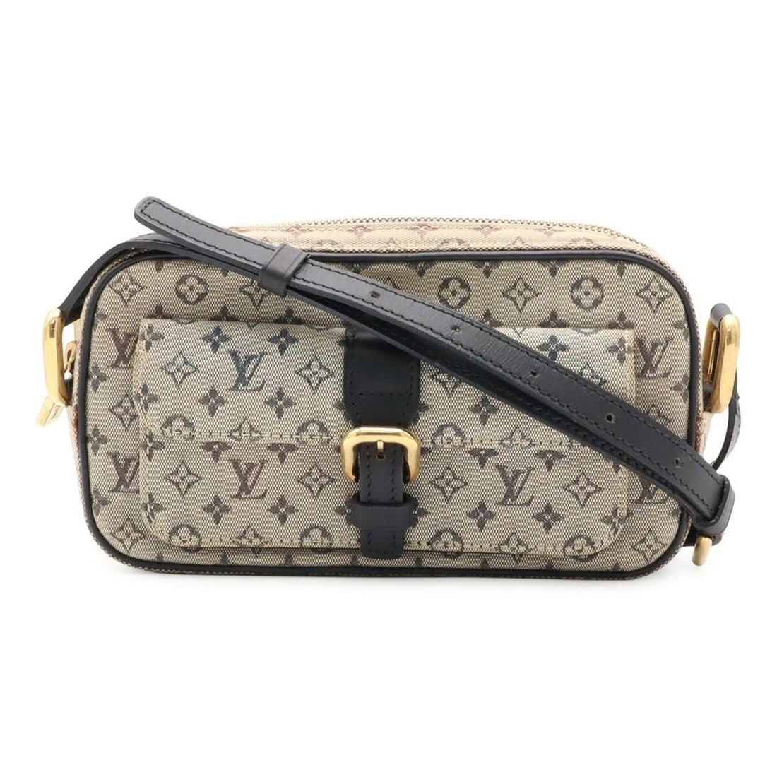 LOUIS VUITTON Louis Vuitton Monogram Mini Juliette MM Shoulder Bag Pochette Canvas Leather Blue Navy: --- Catalog ---Category: SizeWeight: 300g / 10.58oz.Size (HxWxD): 11cm x 21.5cm x 4.5cm / 4.33'' x 8.46'' x 1.77''Strap Length: 133cm / 52.36''Category: DesignType: Shoulder bagColor: BlueGender: