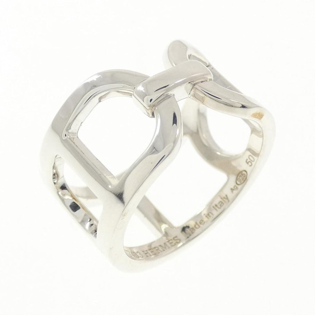 Hermes Hermès Ever Chaine d'Ancre Ring: --- Catalog ---Category: SizeUS Size: 5.5Brand Size: 50Category: DesignType: Band ringGender: WomenMaterial: Silver 925Category: GeneralMPN: H116619BBrand: Hermes--- Item List ---Section: