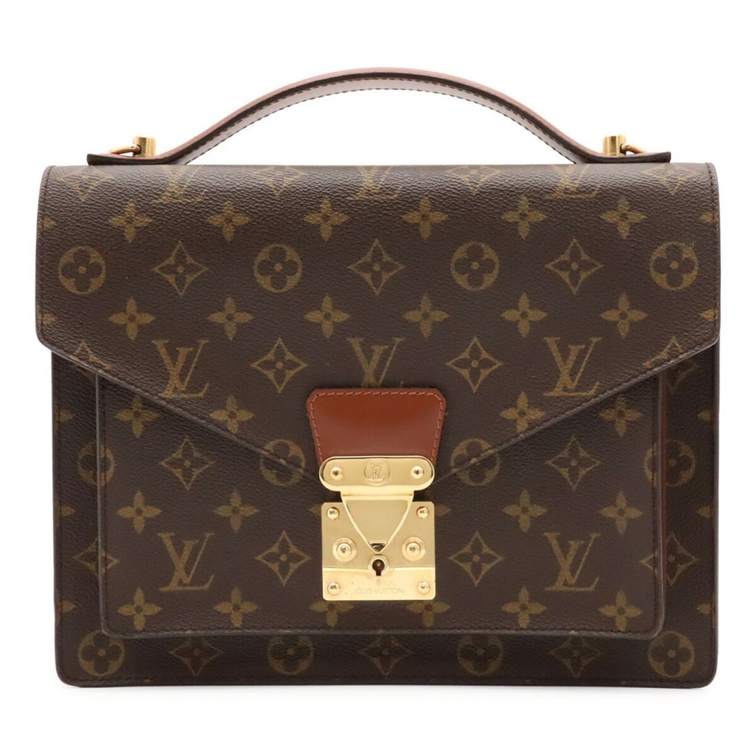 LOUIS VUITTON Monogram Monceau 28 Second Bag Handbag M51185: --- Catalog ---Category: SizeSize (HxWxD): 21.5cm x 28cm x 8cm / 8.46'' x 11.02'' x 3.14''Category: DesignType: HandbagColor: Brown, MonogramGender: WomenMaterial: Monogram Category: GeneralMPN: M5118