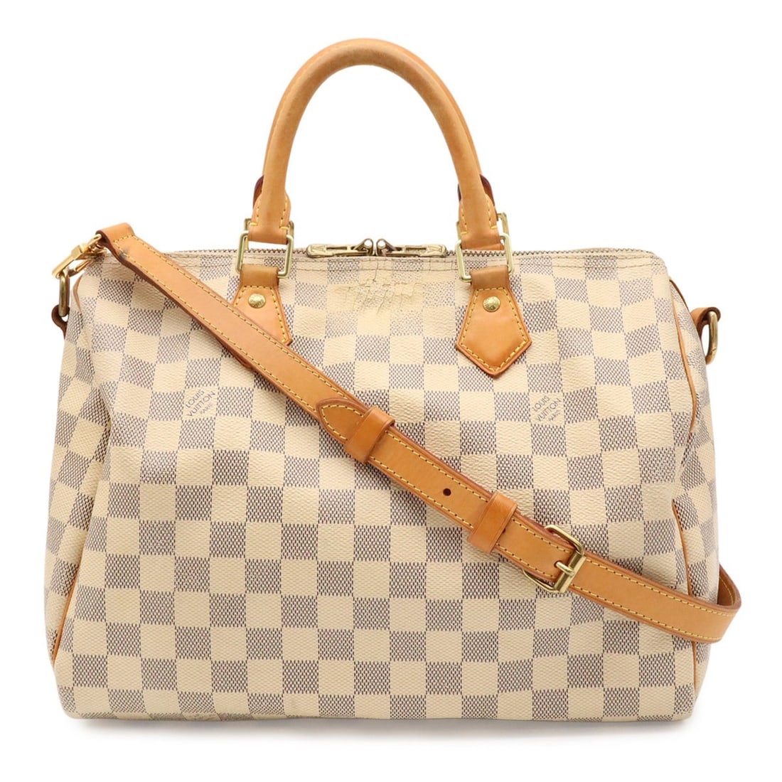 LOUIS VUITTON Damier Azur Speedy Bandoulière 30 Handbag Shoulder Bag N41373: --- Catalog ---Category: SizeSize (HxWxD): 21.5cm x 30.5cm x 17cm / 8.46'' x 12'' x 6.69''Category: DesignType: Handbag, Shoulder bagColor: Damier Azur, Ivory, WhiteGender: WomenMaterial: Damier Azur 