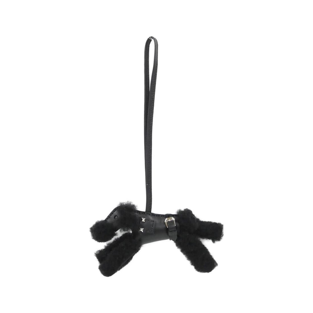 Hermes Buddy Punk 084187CK Accessory Bag Charm: --- Catalog ---Category: SizeChain Length: 390.00mm / 15.35''Size (HxWxD): 65.00mm x 150.00mm / 2.56'' x 5.91''Category: DesignType: Handbag charmColor: BlackGender: Women,MenMaterial: Agneau Milo, Le