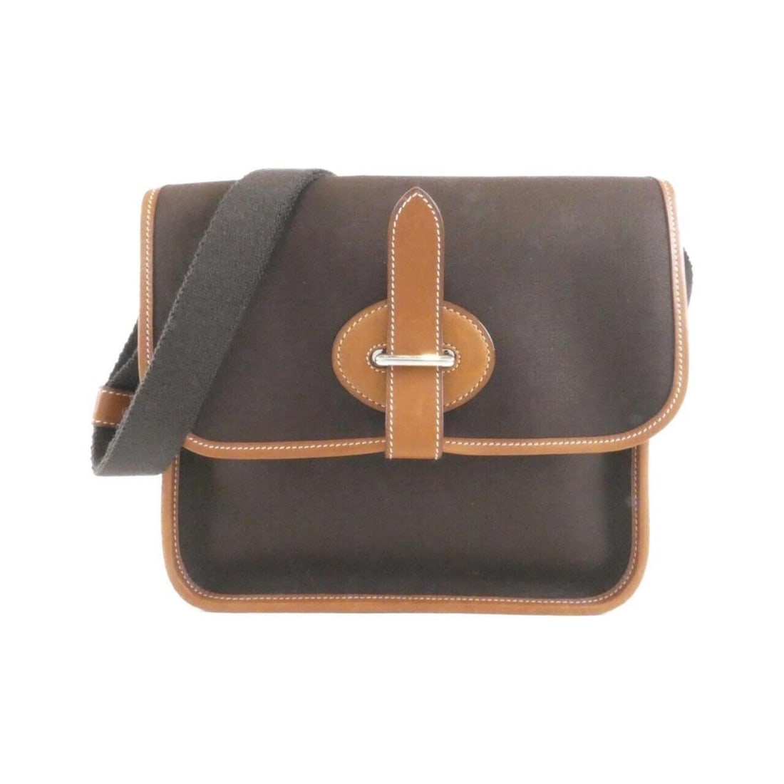 Hermes Buenaventura MINI 049002CK Shoulder Bag: --- Catalog ---Category: SizeSize (HxWxD): 22cm x 24cm x 5cm / 8.66'' x 9.44'' x 1.96''Category: DesignType: Shoulder bagColor: BrownGender: WomenMaterial: Toile officier , Barenia leather Category: G