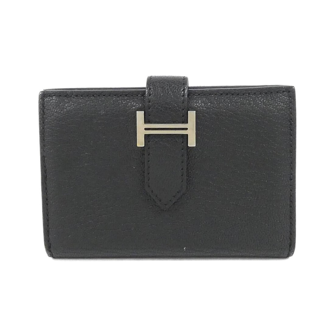 Hermes Bearn 039805CK Business Card Holder/Card Case: --- Catalog ---Category: DesignType: Card caseColor: BlackGender: Women,MenMaterial: Chevre leather Category: GeneralMPN: 039805CKBrand: HermesCategory: Physical PropertiesSize (HxWxD): 7cm x 11cm x 2