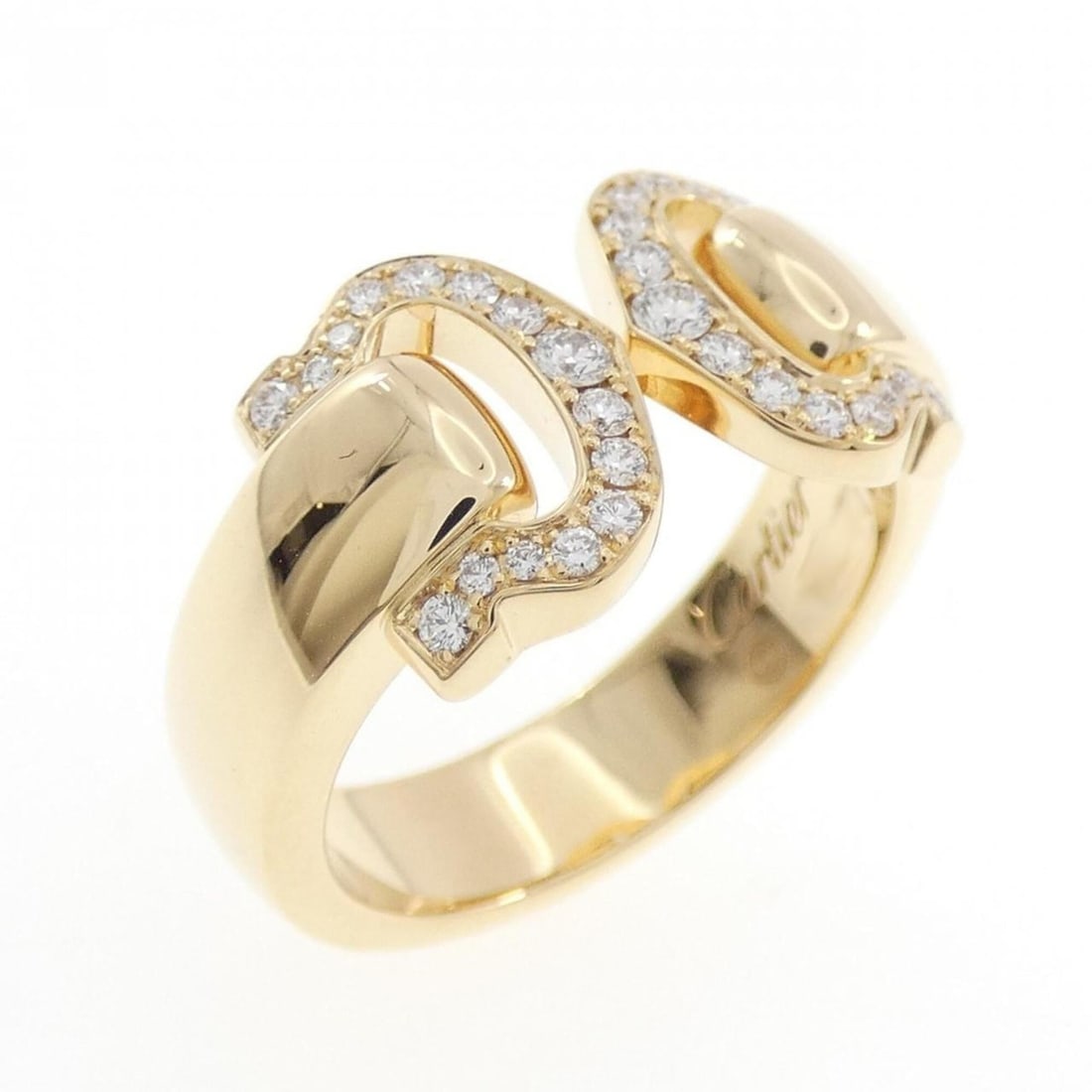 Cartier 2C Ring: --- Catalog ---Category: SizeUS Size: 6Brand Size: 51Category: DesignType: Band ringColor: Yellow goldStone: DiamondGender: WomenMaterial: Yellow gold (18K)Category: GeneralMPN: B4070900Brand: Cartier