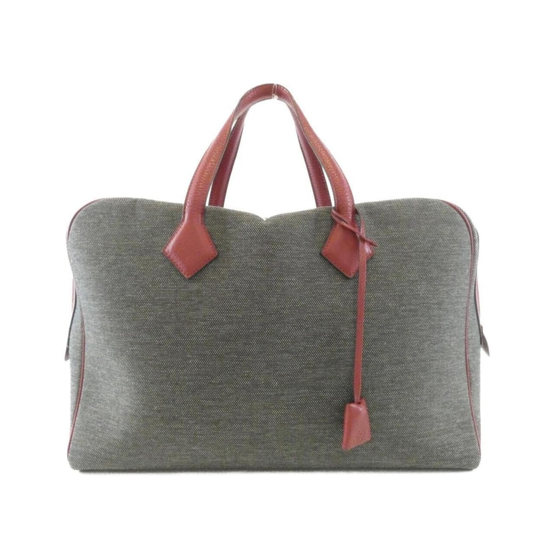 Hermes Victoria II 12H Handbag: --- Catalog ---Category: SizeSize (HxWxD): 29cm x 40cm x 10cm / 11.41'' x 15.74'' x 3.93''Category: DesignType: HandbagColor: Rouge HGender: WomenMaterial: Toile H , Taurillon clemence leather Categor