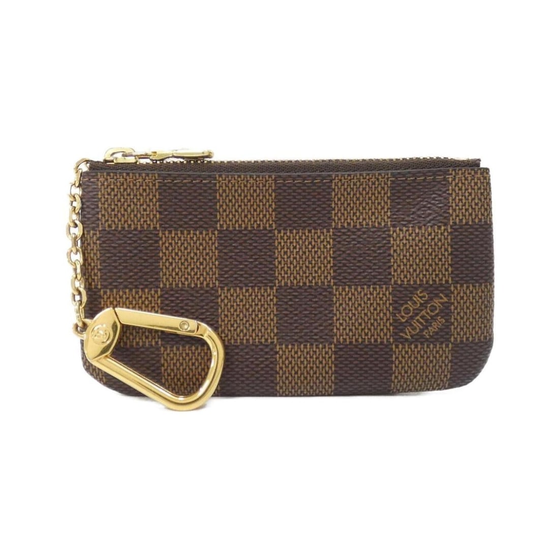 Louis Vuitton Damier Card Key Case Pochette Clé N62658 Coin &: --- Catalog ---Category: SizeSize (HxWxD): 7cm x 12cm x 1.5cm / 2.75'' x 4.72'' x 0.59''Category: DesignType: Coin purse/coin caseColor: EbeneGender: Women,MenMaterial: Coated canvas Category: General
