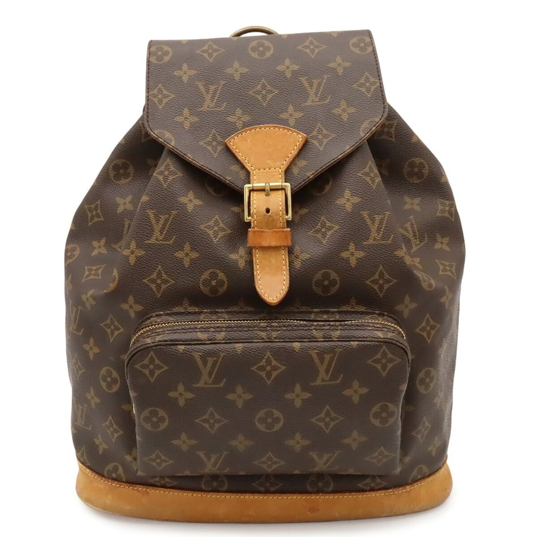 LOUIS VUITTON Louis Vuitton Monogram Montsouris GM Backpack Shoulder Bag M51135 (1 of 10)