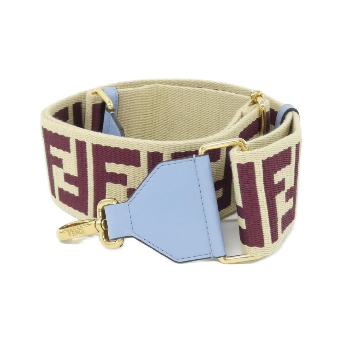 Fendi Strap You 8AV134 ADKG: --- Catalog ---Category: SizeSize (HxWxD): 138cm x 6cm / 54.33'' x 2.36''Category: DesignType: StrapColor: Beige, BlueGender: Men,WomenMaterial: Canvas, LeatherLeather/Fur Type: CalfskinCategory: