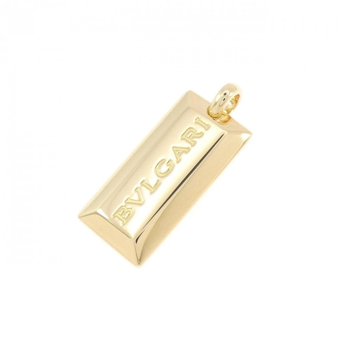 Bvlgari Bulgari Ingot Pendant: --- Catalog ---Category: SizePendant Size: 30.3mm x 12.9mm / 1.19'' x 0.5''Category: DesignGender: WomenMaterial: Yellow gold (18K)Necklace Type: PendantCategory: GeneralBrand: Bvlgari--- Item List