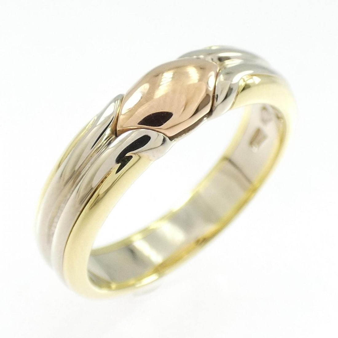 Bvlgari Certauura Ring: --- Catalog ---Category: SizeJP Size: 13.0US Size: 6.5Category: DesignType: Band ringGender: WomenMaterial: Pink gold (18K), White gold (18K), Yellow gold (18K)Category: GeneralBrand: Bvlgari--- Item