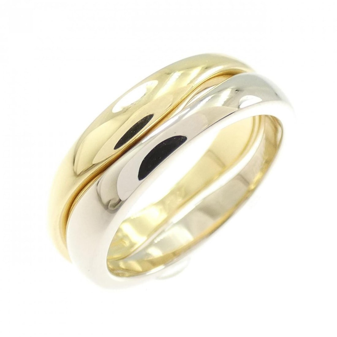 Cartier Love Me Ring: --- Catalog ---Category: SizeUS Size: 4Brand Size: 47Category: DesignType: Band ringGender: WomenMaterial: White gold (18K), Yellow gold (18K)Category: GeneralBrand: Cartier--- Item List ---Section: