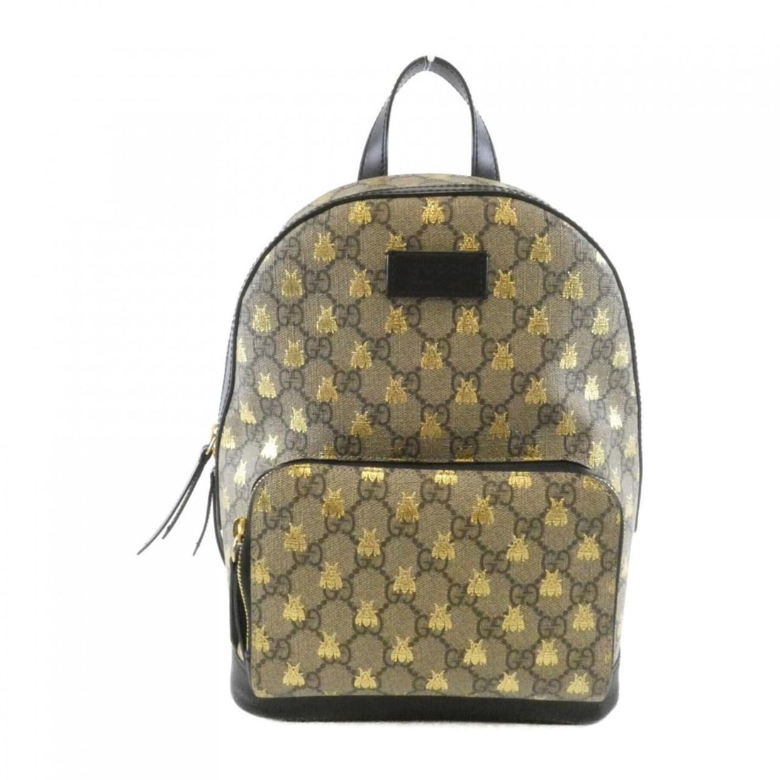 Gucci 427042 9N0AG Backpack: --- Catalog ---Category: SizeSize (HxWxD): 29cm x 22cm x 10cm / 11.41'' x 8.66'' x 3.93''Category: DesignType: BackpackColor: Beige, BlackGender: WomenMaterial: GG Supreme Hardware Color: