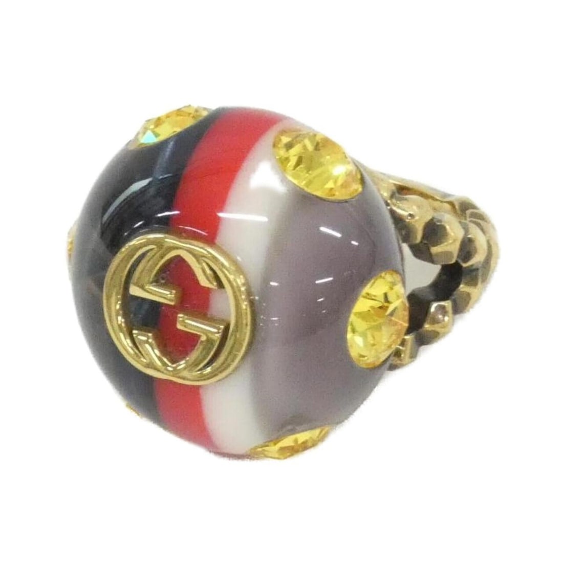 Gucci 539112 Ring: --- Catalog ---Category: SizeJP Size: 12US Size: 6.5Category: DesignType: Band ringColor: Gold, Multi-colorGender: Men,WomenCategory: GeneralMPN: 539112Brand: Gucci--- Item List ---Section: