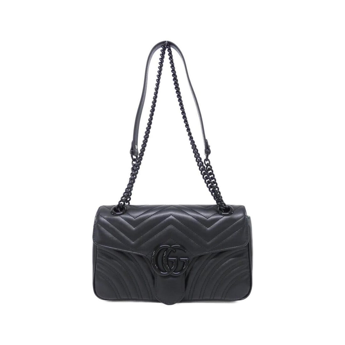 Gucci GG Marmont 443497 DTDFV Shoulder Bag: --- Catalog ---Category: SizeSize (HxWxD): 15cm x 26cm x 7cm / 5.9'' x 10.23'' x 2.75''Category: DesignType: Shoulder bagColor: BlackGender: WomenMaterial: Leather Category: GeneralMPN: 443497 DTDFVBr