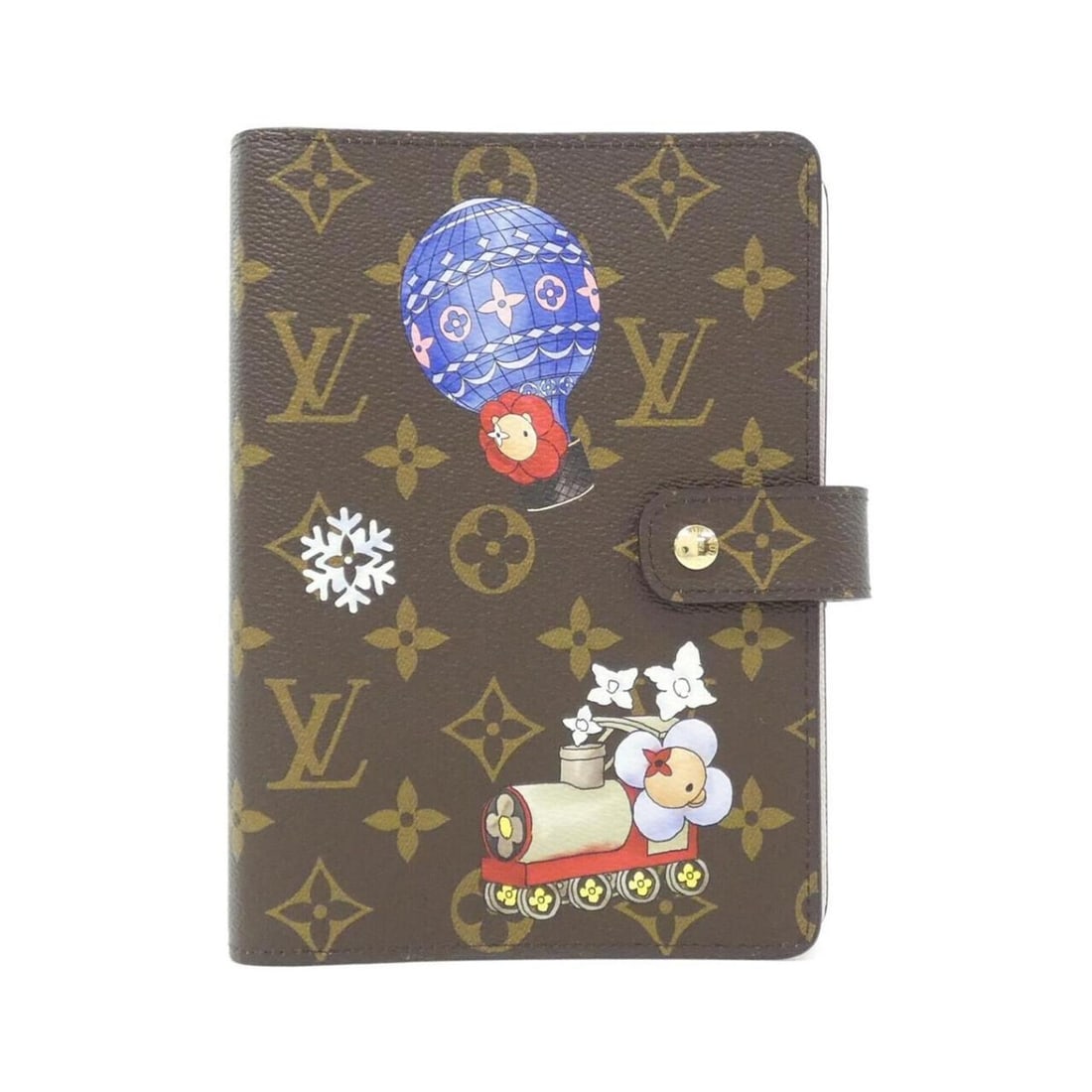 Louis Vuitton Monogram (Vivienne Winter Travel) Agenda MM GI1466 Organizer: --- Catalog ---Category: DesignSize: Compact sizeColor: MarronGender: WomenMaterial: Coated canvas Ring Mechanism: YesRing Mechanism Type: 6 holesCategory: GeneralLine: MonogramBrand: Louis