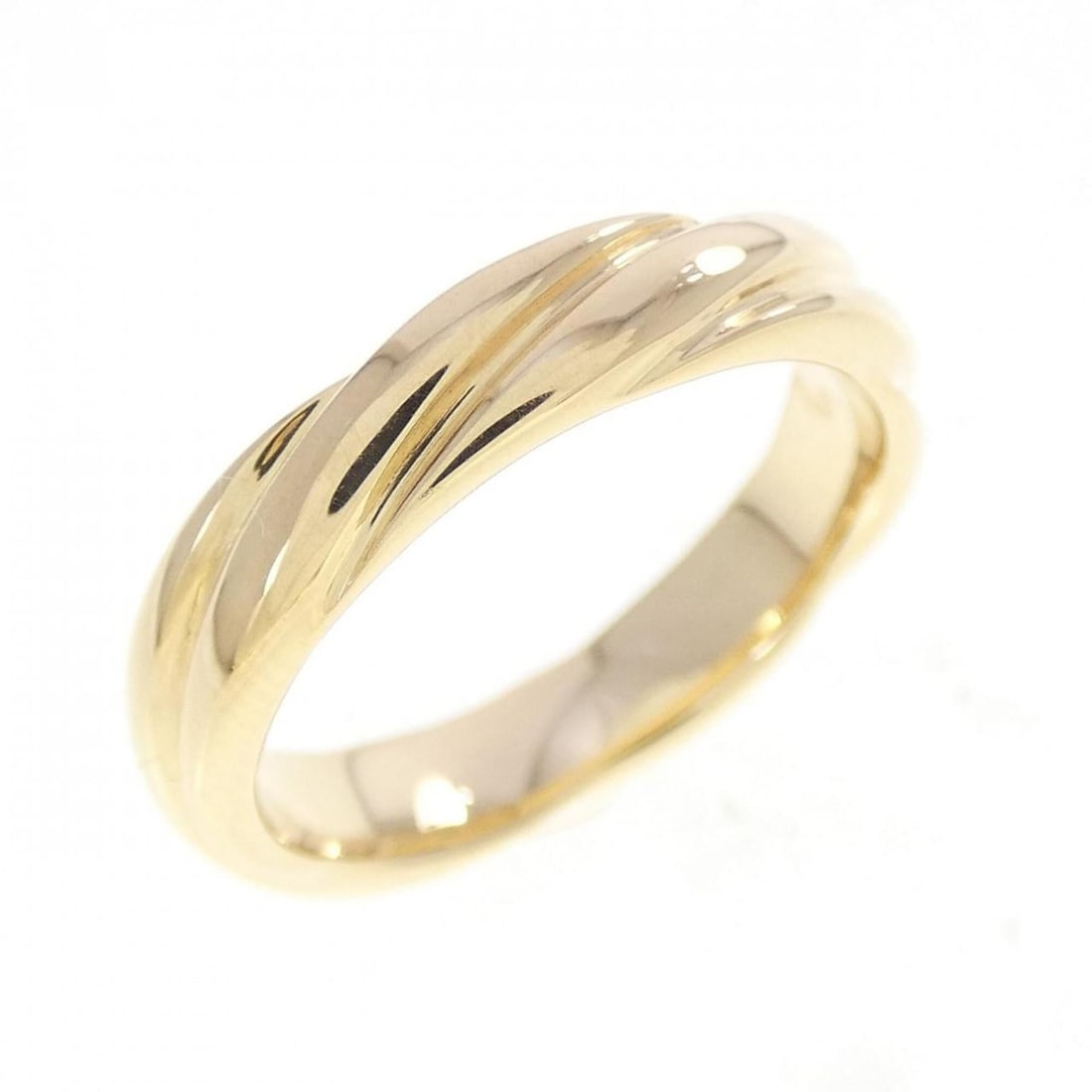 Tiffany & Co. 750YG Ring: --- Catalog ---Category: SizeWidth: 3.8mm / 0.15''Weight: 4.4g / 0.15oz.JP Size: 7.5US Size: 4Category: DesignType: Band ringGender: WomenMaterial: Yellow gold (18K)Category: GeneralBrand: Tiffany---