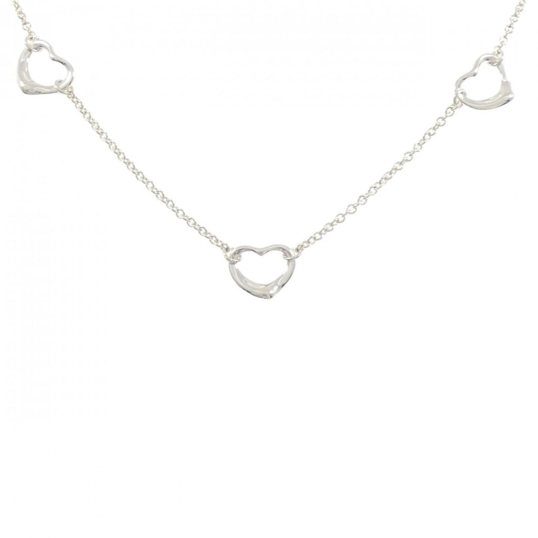 Tiffany Open Heart Necklace: --- Catalog ---Category: SizeWidth: 1.6mm / 0.06''Weight: 3.8g / 0.13oz.Neck Circumference: 41 cm / 16.14''Category: DesignGender: WomenMaterial: Silver 925Necklace Type: NecklaceCategory: