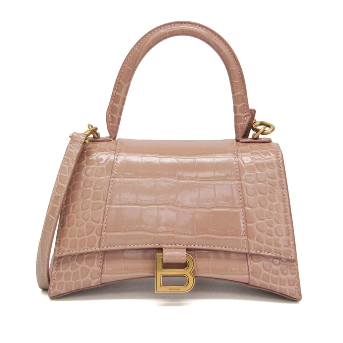 Balenciaga Hour Glass 593546 Women's Leather Handbag,Shoulder Bag Pink Beige: --- Catalog ---Category: SizeSize (HxWxD): 13.5cm x 22.5cm x 10cm / 5.31'' x 8.85'' x 3.93''Strap Length: 46cm - 118cm / 18.11'' - 46.45''Handle Length: 28cm / 11.02''Category: DesignType: Handbag,