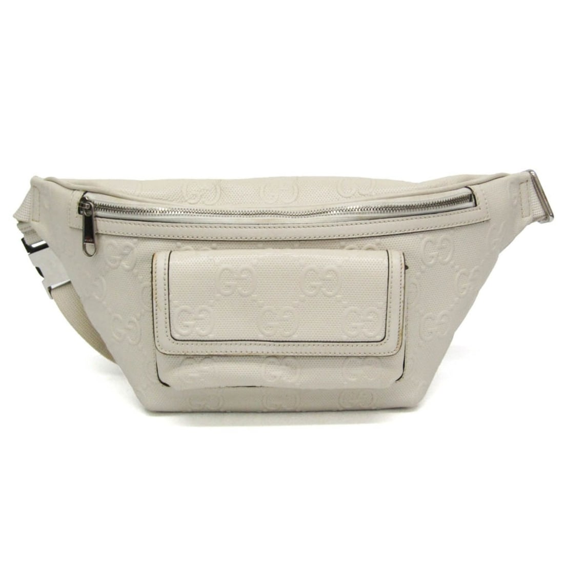 Gucci GG Embossed 645093 Men,Women Leather Fanny Pack,Sling Bag White: --- Catalog ---Category: SizeSize (HxWxD): 22cm x 22cm x 5cm / 8.66'' x 8.66'' x 1.96''Strap Length: 49cm - 83cm / 19.29'' - 32.67''Category: DesignType: Fanny pack, Sling bagColor: WhiteGender: